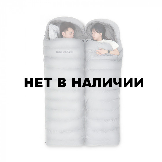 Ультралёгкий спальный мешок Naturehike RM40 Series Утиный пух Grey Size M, 6927595707159